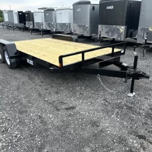 Car Mate 7 x 16 Car Trailer – 7K with Slide In Ramps