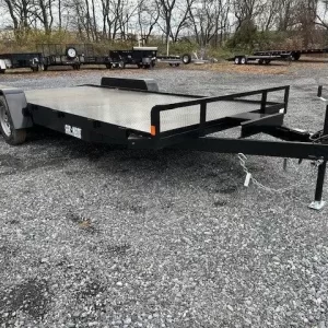 Car Mate 7 x 18 Open Car Trailer Full Steel Deck