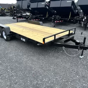 Car Mate 7 x 18 Open Car Trailer 10K Slide In Ramps