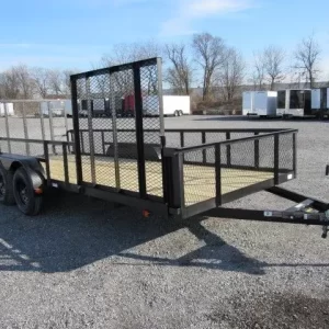 Carry On 7 x 18 Landscape Utility Trailer – Mesh Sides & ATV Gate