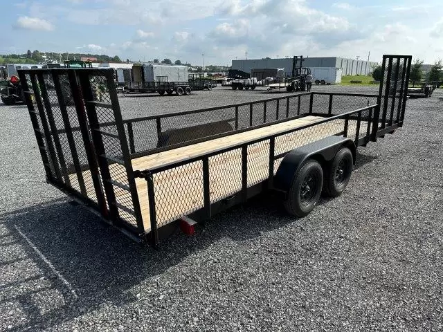 Carry-On 7 x 20 Landscape Utility Trailer – Mesh Sides & ATV Gate 2 Carry-On 7 x 20 Landscape Utility Trailer – Mesh Sides & ATV Gate - Image 2