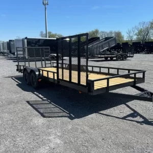 Carry-On 7 x 20 Landscape Utility Trailer – Side Ramp Gate