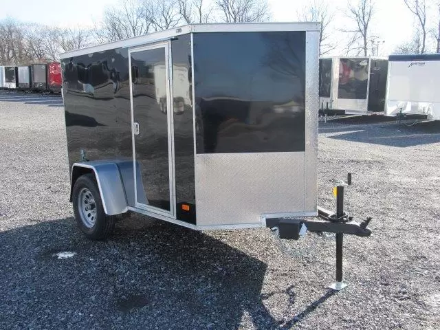 Covered Wagon 5 x 8 Enclosed Cargo Trailer Barn Doors 3 Covered Wagon 5 x 8 Enclosed Cargo Trailer Barn Doors - Image 3