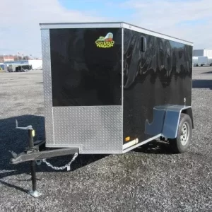 Covered Wagon 5 x 8 Enclosed Cargo Trailer Barn Doors