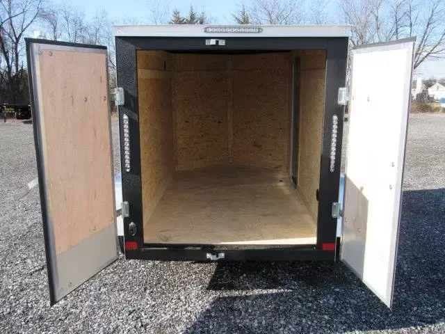 Covered Wagon 5 x 8 Enclosed Cargo Trailer Barn Doors 6 Covered Wagon 5 x 8 Enclosed Cargo Trailer Barn Doors - Image 6