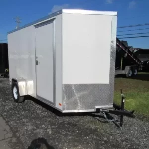 Covered Wagon 6 x 12 Enclosed Cargo Trailer – Rear Ramp Door