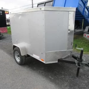 Diamond Cargo 4 x 6 Enclosed Cargo Trailer – Single Rear Door