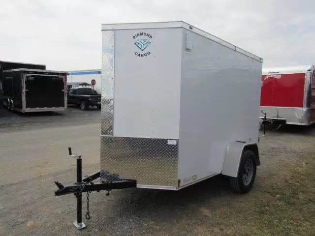 Diamond Cargo 5 x 8 V-Nose Cargo Trailer – Barn Doors & Side Door 5 Diamond Cargo 5 x 8 V-Nose Cargo Trailer – Barn Doors & Side Door - Image 5
