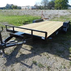 Car Mate 7 x 18 Car Trailer – 7K with Slide In Ramps